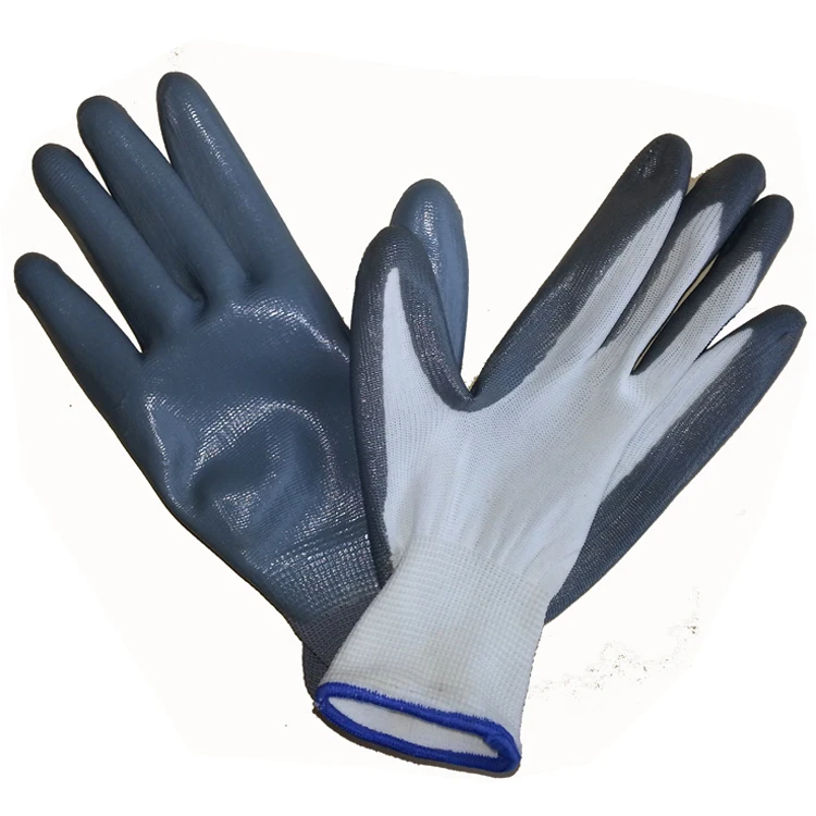 grey rubber gloves