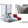 Linen block low sofa relaxing bean bag chair living room sofas