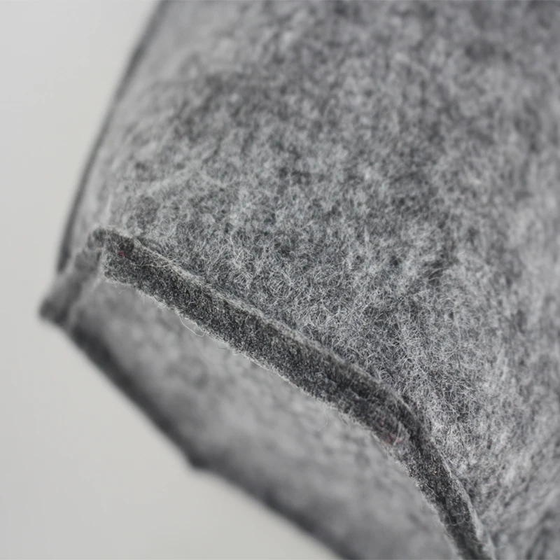 factory supply customized size felt wine bottle bag in leather