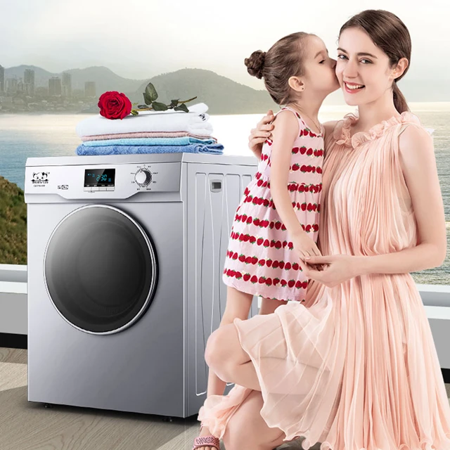 
9 kg home automatic portable electric clothes dryer machine/Silver 