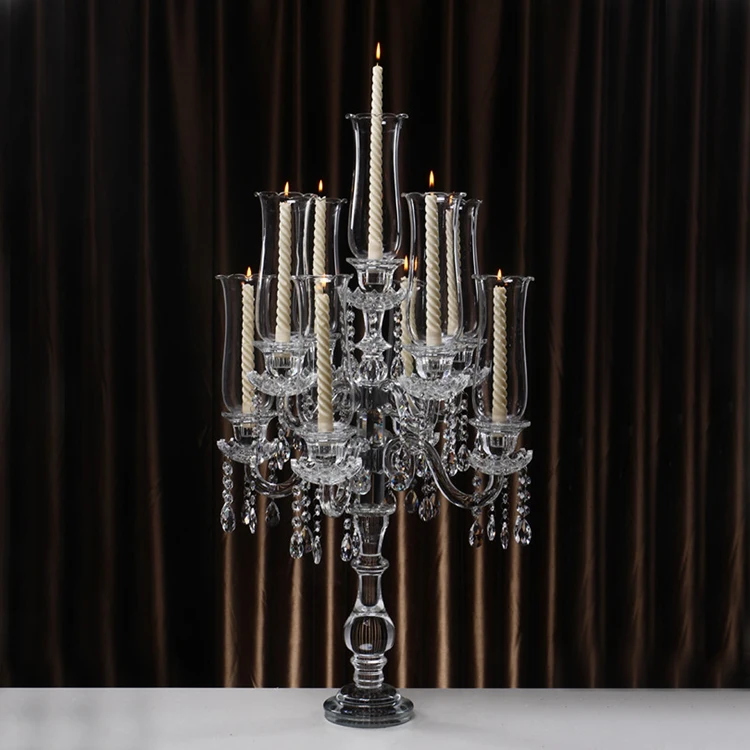 Crystal Modern Clear Candelabra Wedding Centerpiece Buy Modern Clear