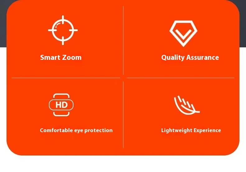 Cut Edge Smart Zoom Black Technology Reading Glasses 803 Anti-Blue Light Frameless PC New Cut Edge Smart Zoom Reading Glasses