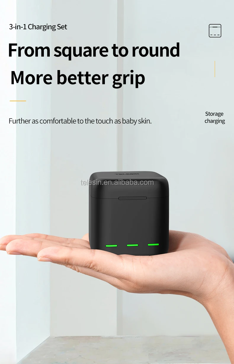 Hot Gopro Hero 9配件用于gopro Hero 9相机的telesin三重存储电池充电器盒 Buy 木质远程存储盒 Gopro 9充电 器盒 Gopro 9电池充电器product On Alibaba Com