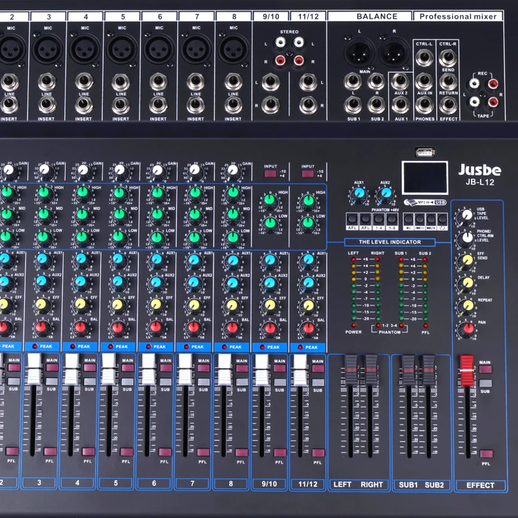 Professional Audio Video & Lighting Jbl12 Jusbe 12 Channel Dj Mixers