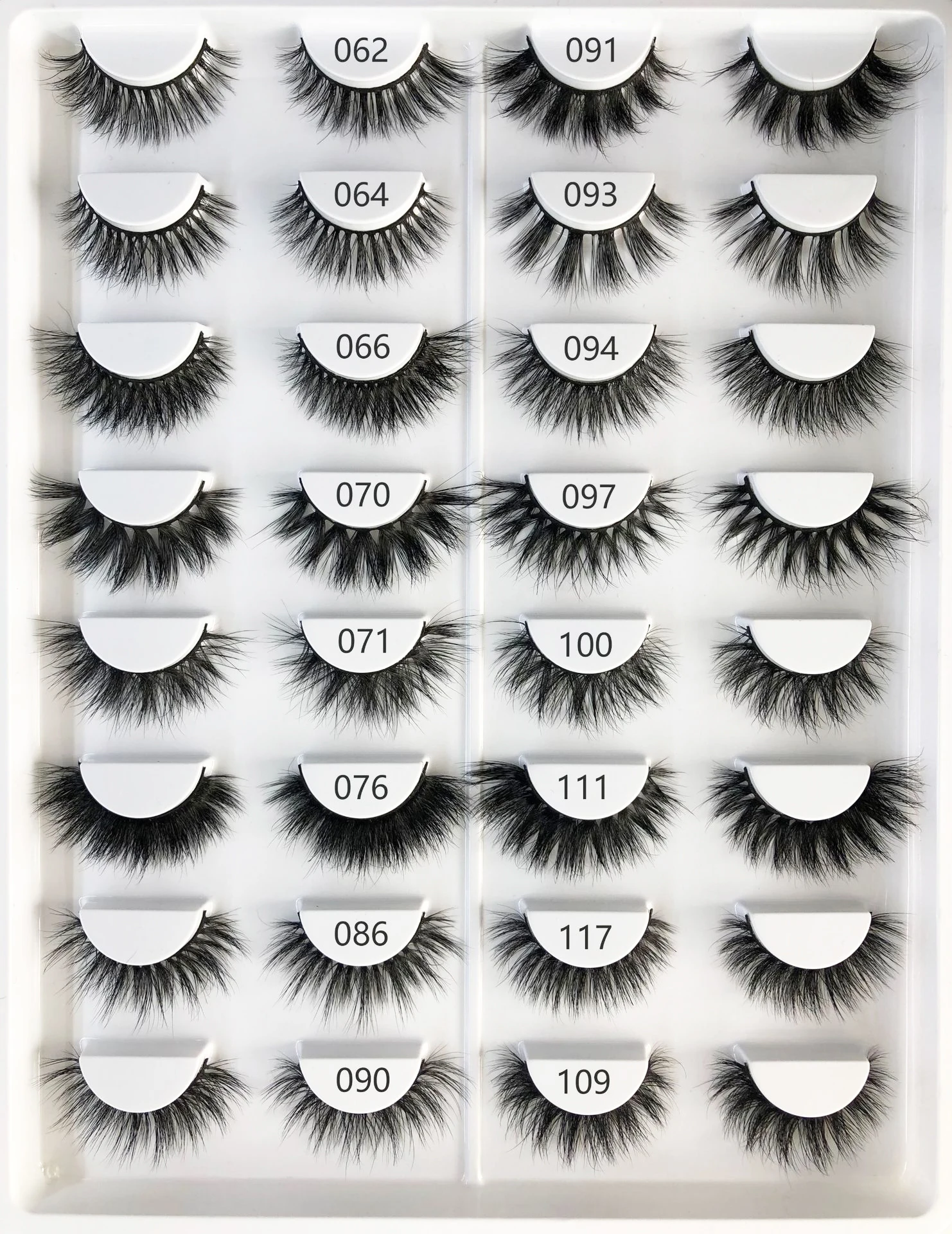 handmade fake eye lashes natural false 3D mink eyelashes