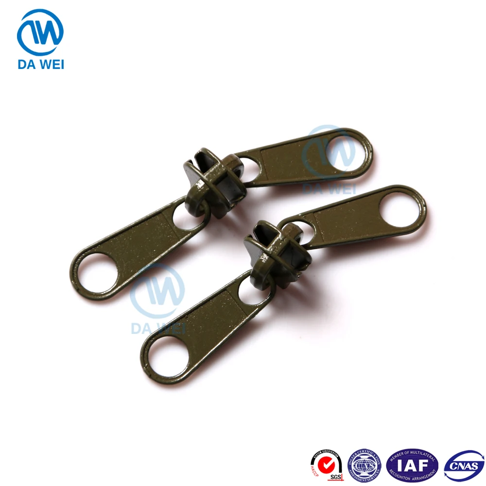 Dawei Brand Slider Reversible No.8 Customize Zipper Pull Head Slider
