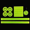Reflective Accessories Various Style Soft PVC Reflective Sticker Set Smile Pendants Reflective Arm Band