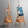 Painting drawing wooden drawer type design easel set with locker