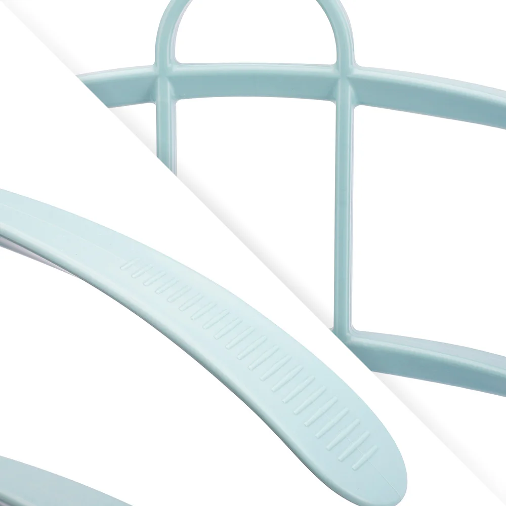 3 Layers Wide Shoulder Hangers Plastic Fish Bone Shape