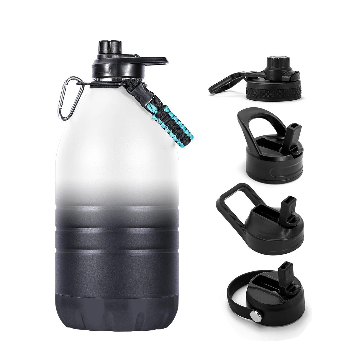 Super Large 1 Gallon Big Water Bottle Large Stainless Steel Powder