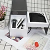 Cheap promotional fashion business men wallet gift set with watch tie clip cufflinks