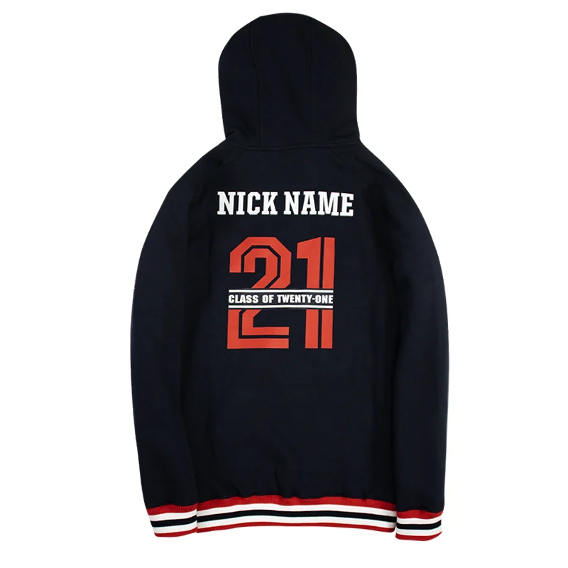 Pull Over Polar Fleece Hoodie Back