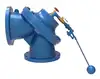 Angle muffler level control valve