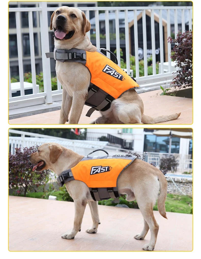 New Reflective Dog Life Vest For Swimming And Boating Wild Fishing