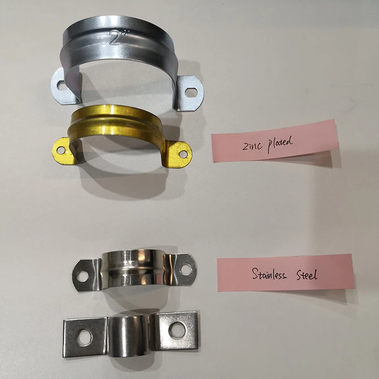 Metric Carbon Steel U Type Pipe Clamps Saddles Hose Clamps Price High