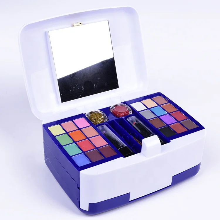 
Top Sale Waterproof Eyeshadow Palette Makeup Powder Cosmetic Brush Kit Box With Mirror Women Professional Make Up kit 