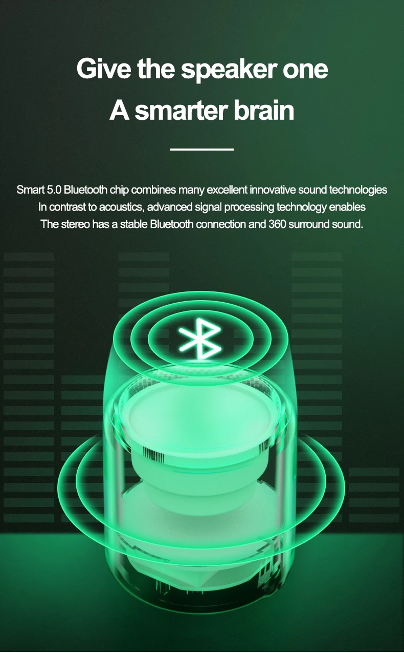 16 Colors Inpods Little Fun Mini Portable Wireless Bluetooth Speaker Stereo Sound System Dual Pairing 5.0 TWS Outdoor Column - ANKUX.COM