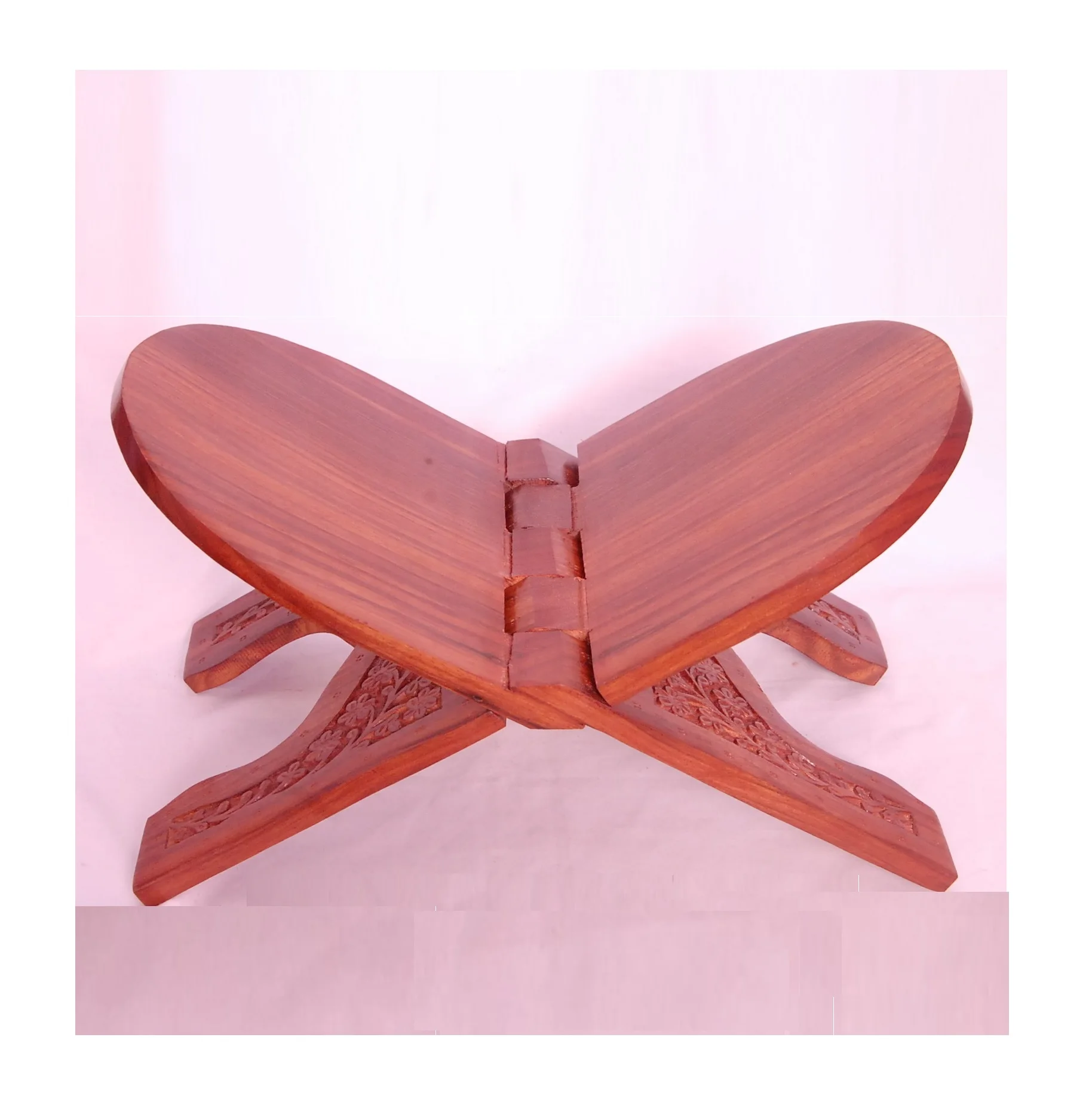 High Quality Wooden Holy Book Holder Stand Foldable Bookends Hand
