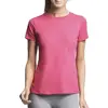 Athletic Women T Shirt Essential Short Sleeve Tee New Luxury Basic Blank Gym Wear Sweet Style Summer Vintage Fashion Female Tops