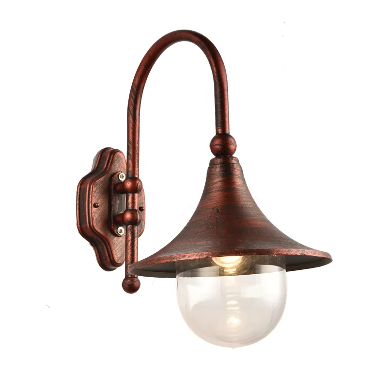 Post Wall Amount Lamp Type Outdoor Hanging Wall Lantern With LED Light Bulb Included E27