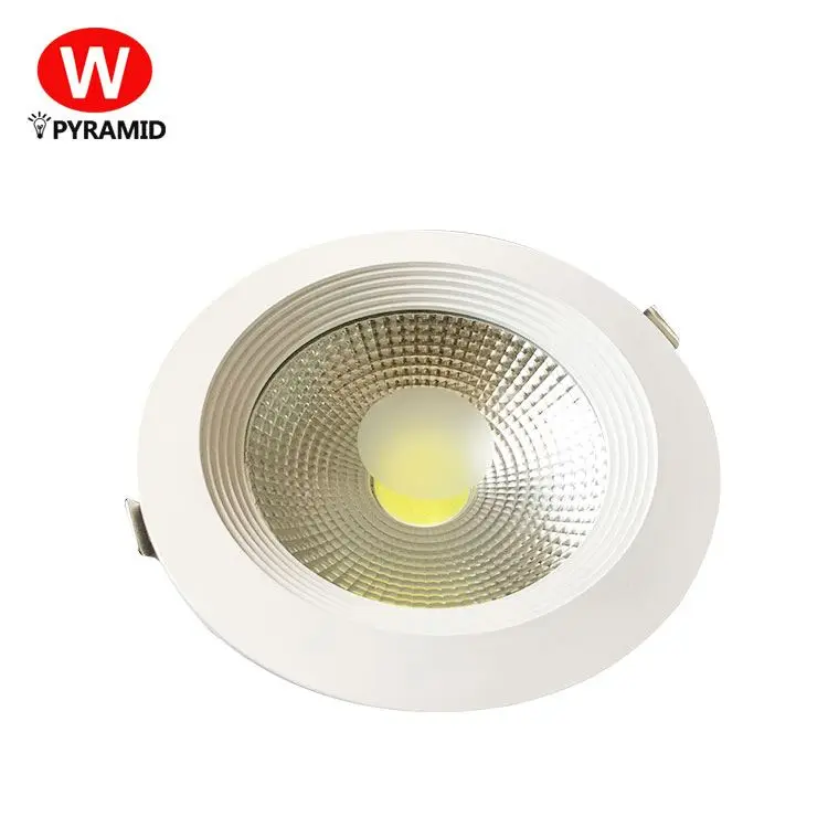 Led downlight ceiling light round recessed LED down light indoor aluminum 7w 10w 15w 20w 30w cob led downlight