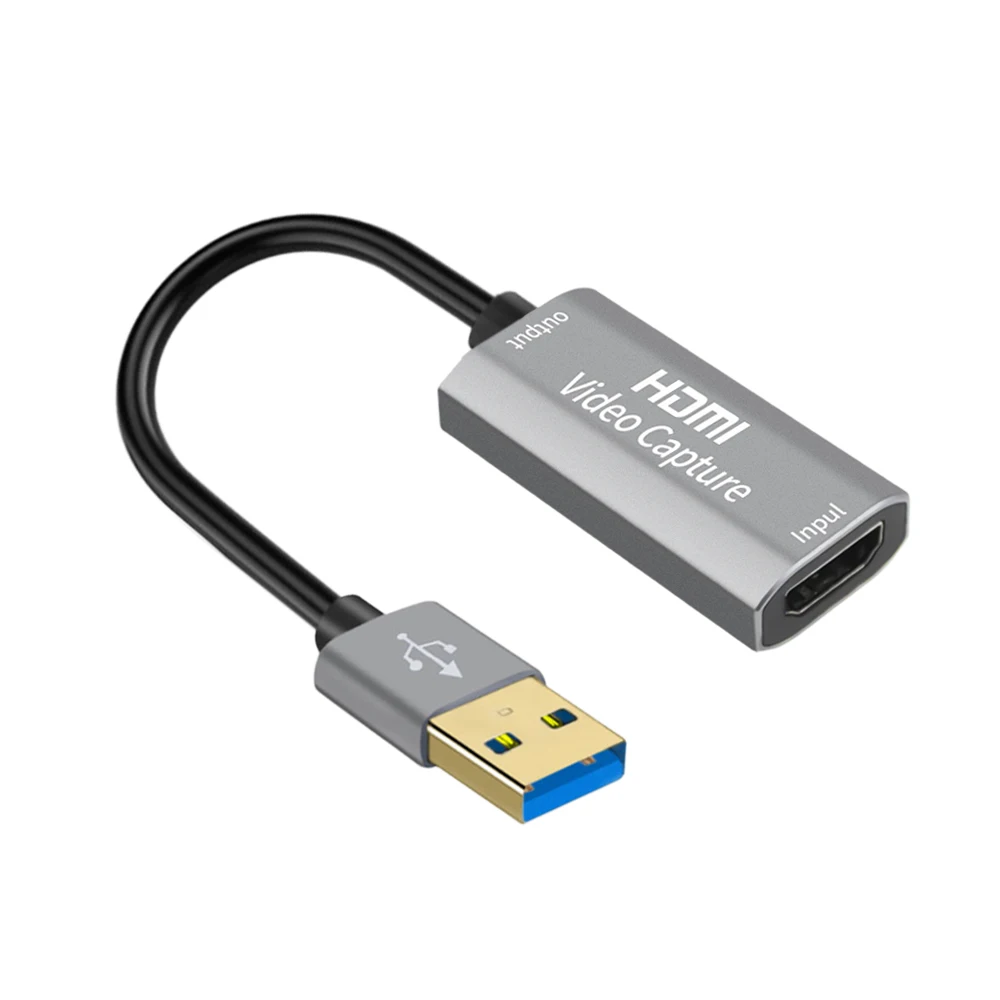 Hdmi To Usb Video 1080p Usb 2.0 Grabber Record Box For Obs Game Live Streaming Video Camera Recording Hdmi Video Card - Buy Hdmi Female Usb Male Card,Hdmi To