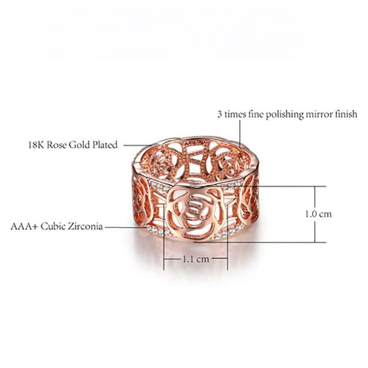 Vogue fashion women silver ring jewelry gold models
