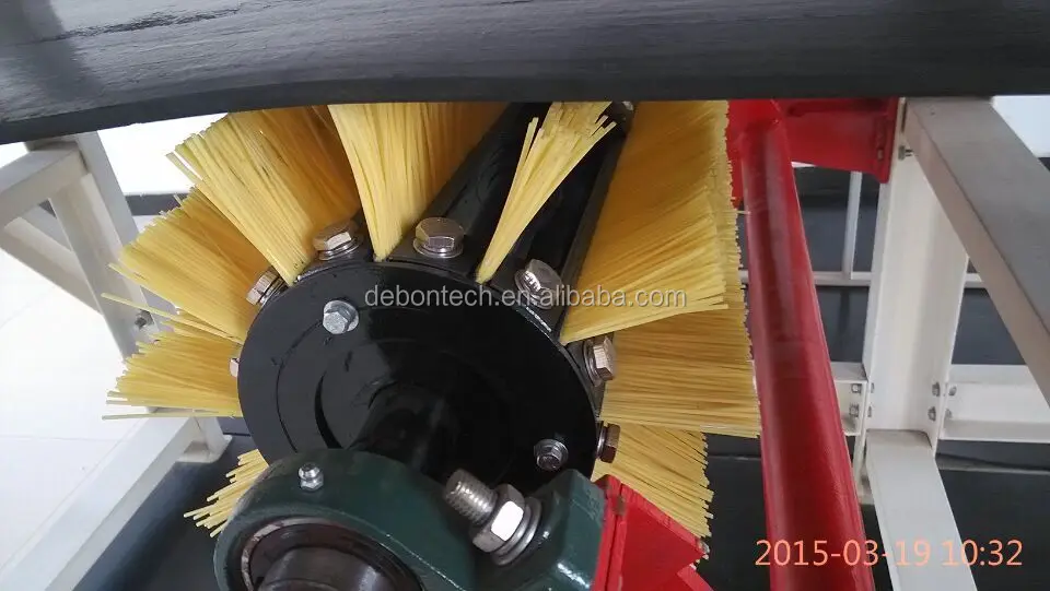 Motor Electric Rotary Nylon Cleaning Roller Brush Belt Cleaner For Conveyor  Belt Cleaning Brush