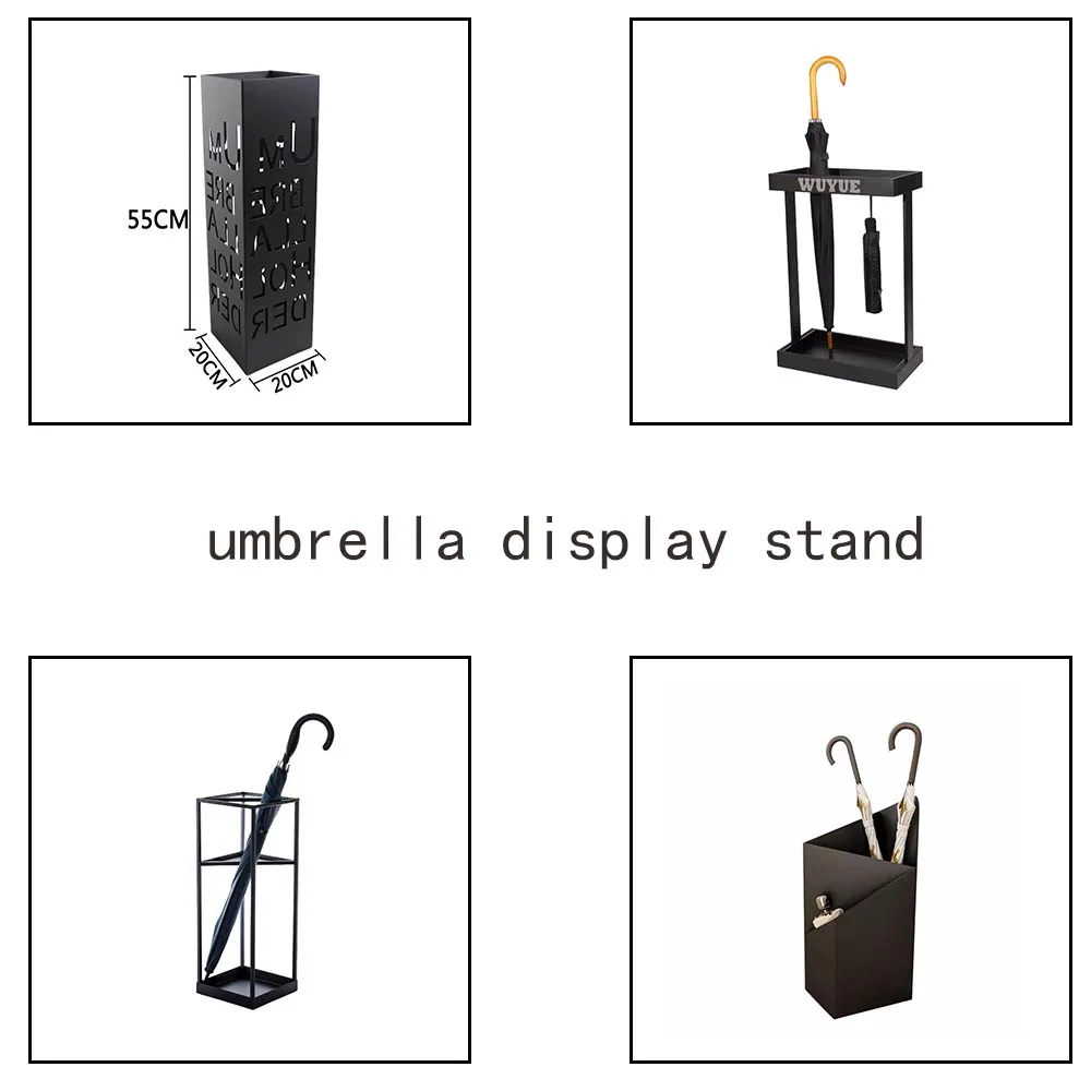 Standing Metal Umbrella Display Stand Umbrella Display And