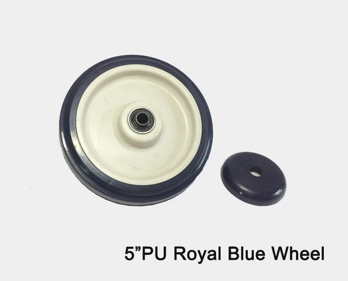 5"x11/4" Shopping Cart Polyurethane Wheel Roller Grocery Trolley 4