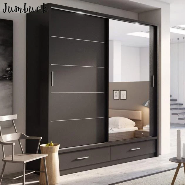 Small Bedroom Sliding Wardrobe Design With One Mirror Doors Buy Sliding Wardrobe Design Small Wardrobe Design Bedroom Wardrobe Sliding Mirror Doors