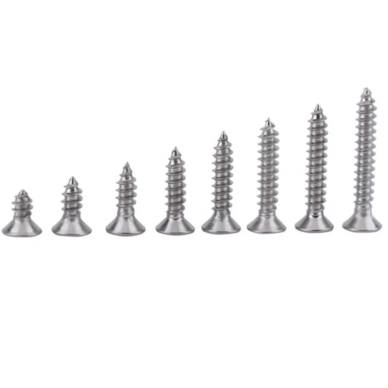 Stainless Steel Screw SS304 Pan/Flat Head Self Tapping Screw Assortment Wood Screw supplier