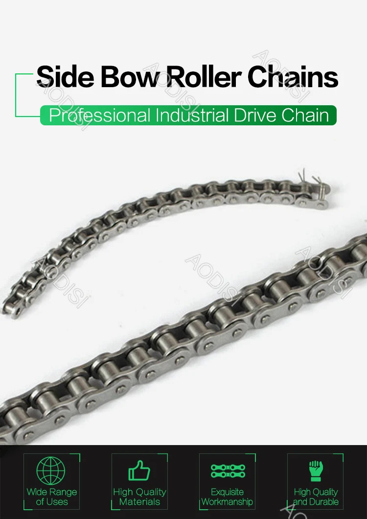 Side Bow Chains Roller Chain Driving Chains For Sprockets - Buy Roller ...