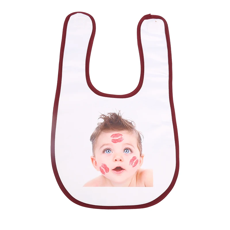 Hot Sale Diy Customized Blank Sublimation Polyester Baby Bibs With ...