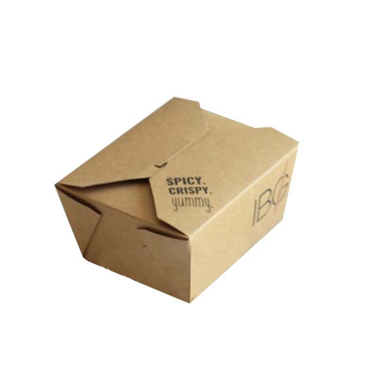 Biodegradable Cardboard Hot Food Delivery Packaging Box Biodegradable