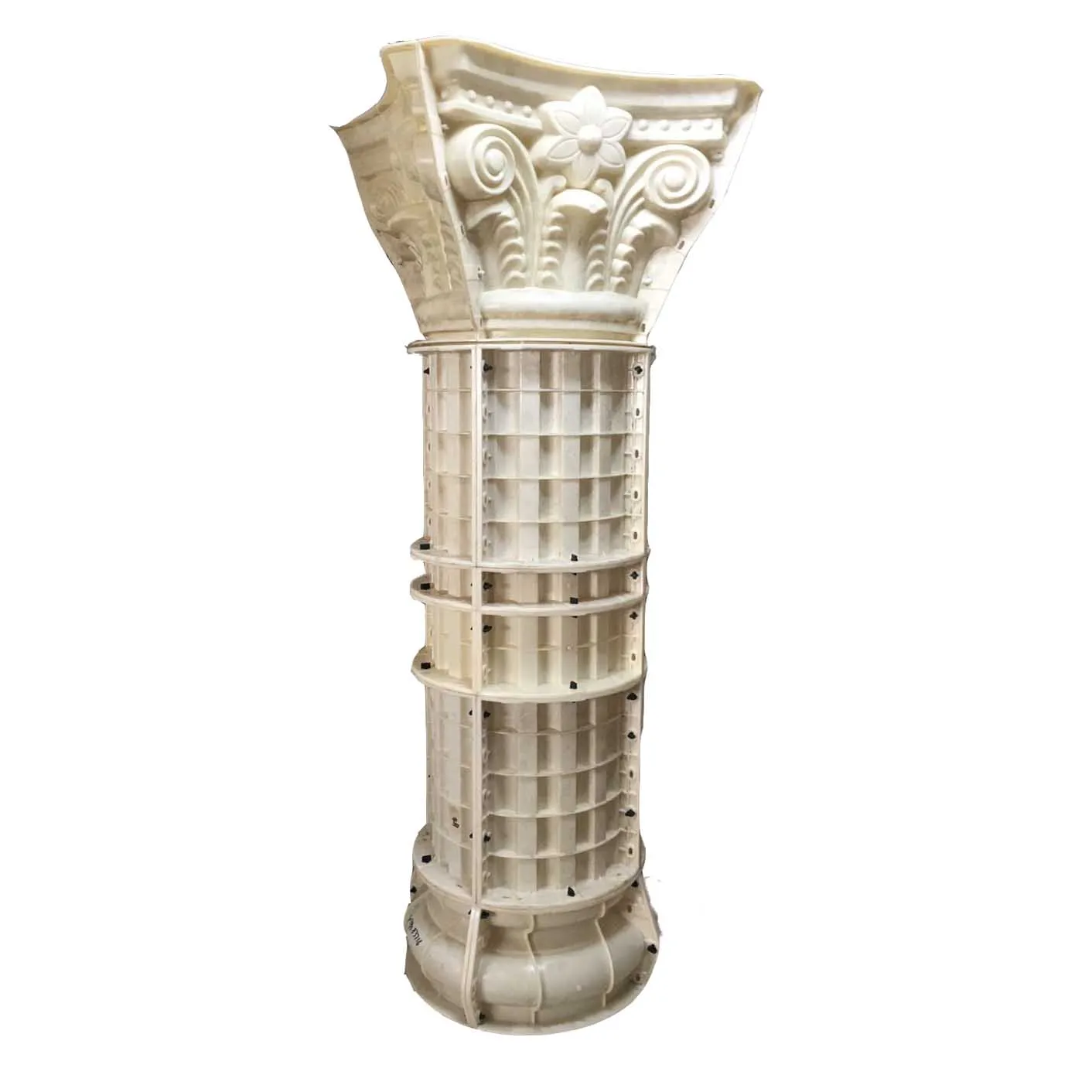 50cm Round Decorative Concrete Roman Column Pillar Plastic Molds For