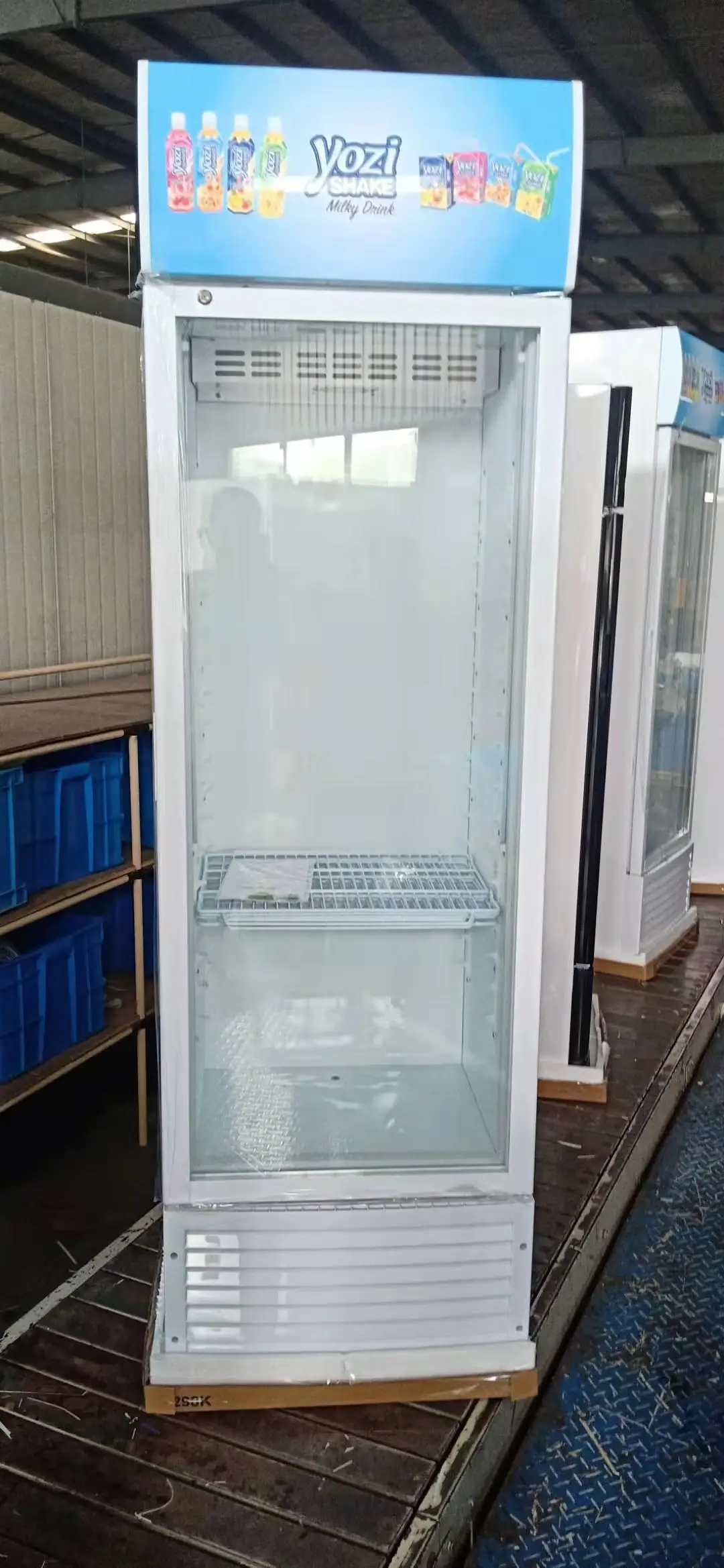 368L Luxury Drink Display Upright Glass Cooler Showcase