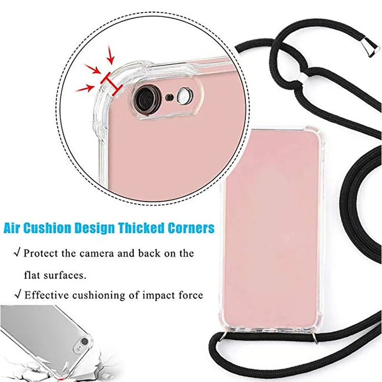 Crossbody Phone Neck Case Necklace Cord Lanyards With Strap Rope Handy