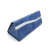 Two tone triangle fold sun glasses case beautiful style folded spectacle case