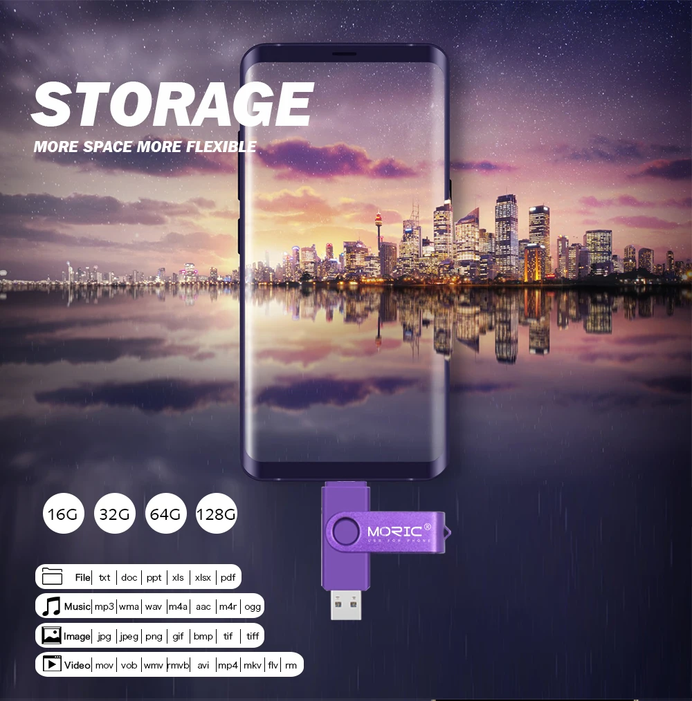 2020 Newest USB flash drive OTG high Speed pendrive 64GB 32GB 16GB 8GB 4GB external storage double Application Micro USB Stick - ANKUX.COM