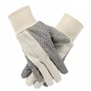 Knitted cotton pvc dots safety working
