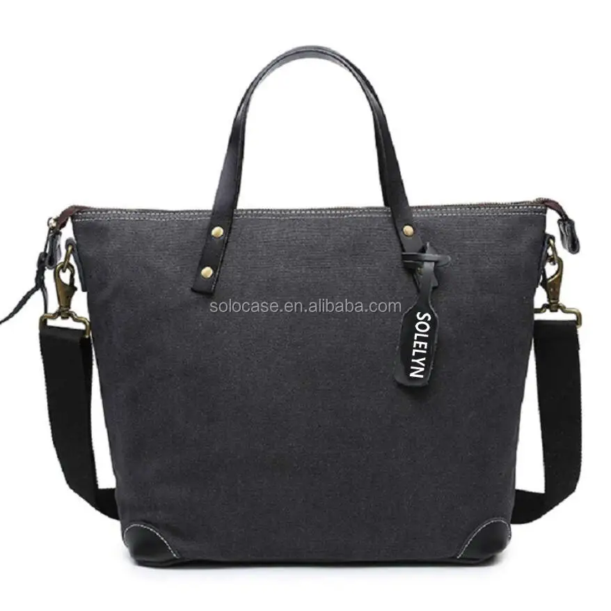Womens Market Waxed Canvas Tote Bag