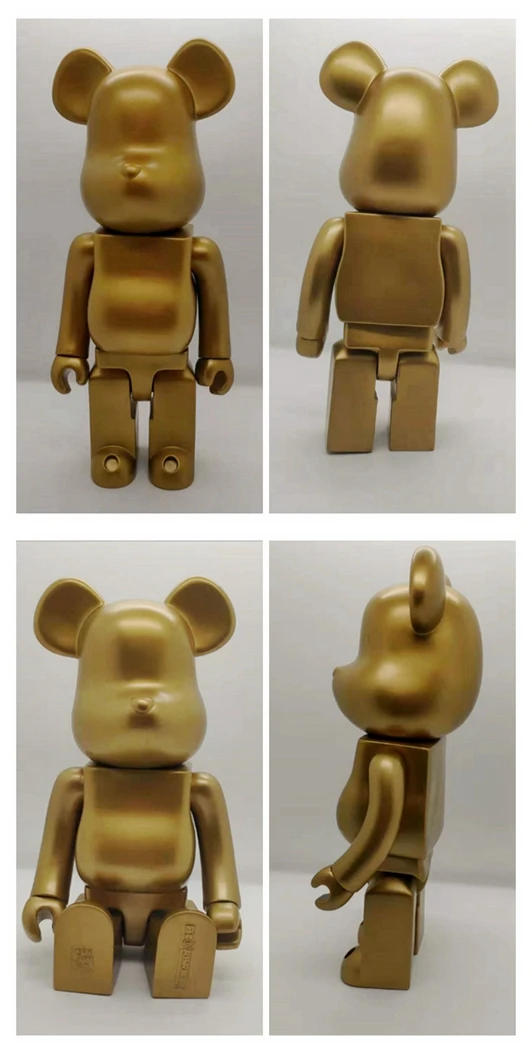 Gold Brick Bear Toy Custom Bearbrick 400% 28cm Action Figure - Buy Gold  Brick Bear Toy Custom Bearbrick 400% 28cm Action Figure Product on