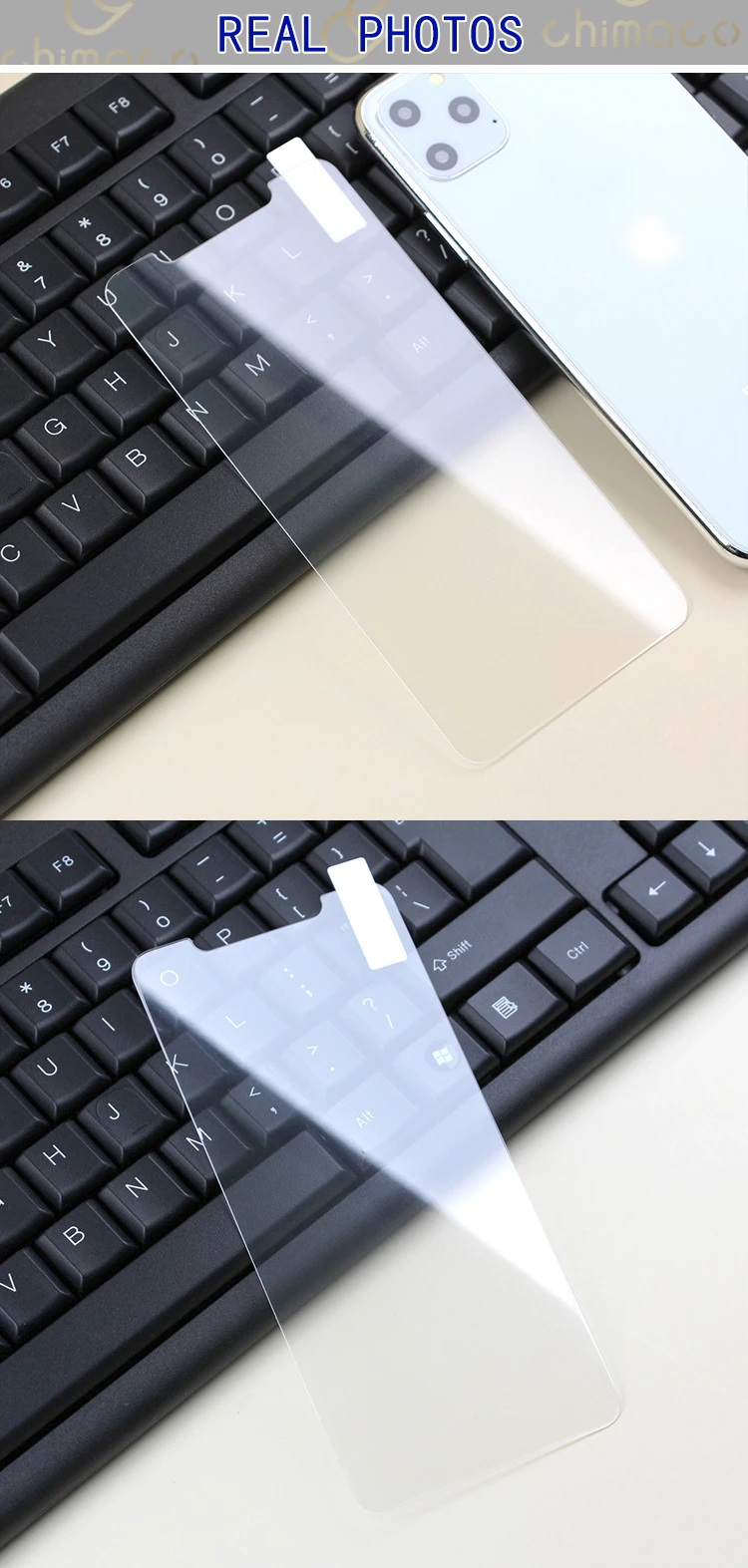 用于iphone 11 pro max 的超薄防刮高透明钢化玻璃屏幕保护器