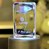 MH-FT0024 2016 Hot Selling Christmas Gifts Crystal Cube 3D Laser Engraving Rose Fancy Birthday Gift
