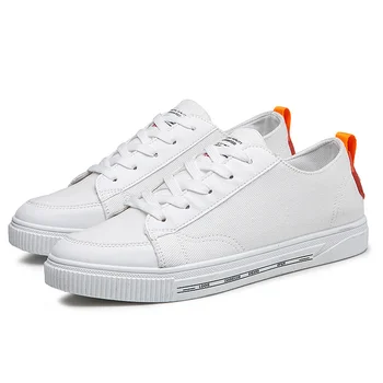 white casual canvas shoes