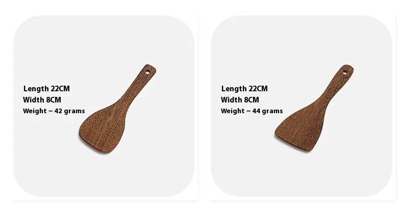 product set of no paint chicken wings wooden soup spoon frying dish spatula household non stick kitchenware-4