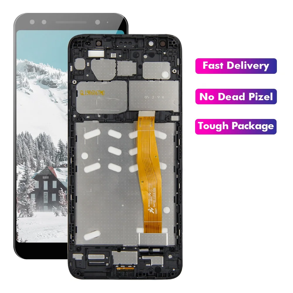 Color : White Black 5052Y 5052D LCD Screen Mobile Phone and Digitizer Full Assembly for Alcatel 3/5052 