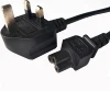 UK Mains Power Lead - RIGHT ANGLE - Cable for Samsung Toshiba LG Sharp Sony TV Skybox,Sky Plus+HDBox3 Pin Wall Cord to Figure8C7