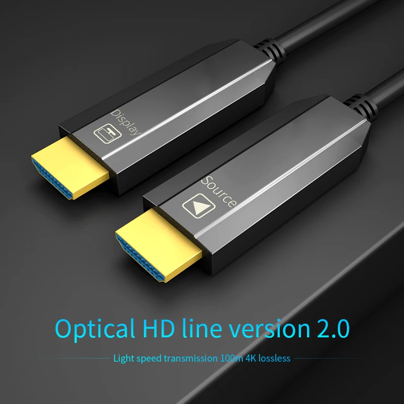 High Speed Optical fiber HD multimedia interface to HD multimedia interface Cable